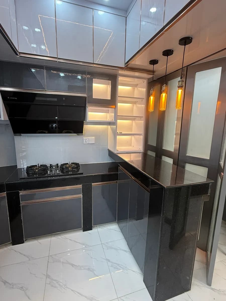 Functional kitchen design with modular cabinetry