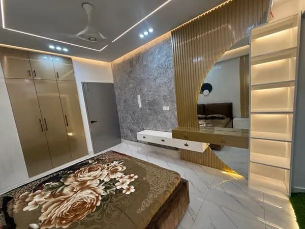 Compact city apartment bedroom design