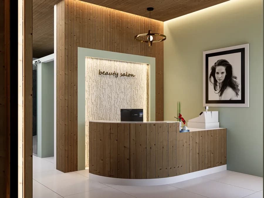 Modern beauty parlor interior design in Dhaka