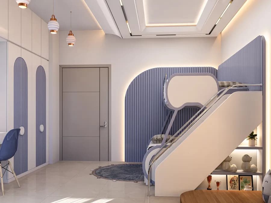 Modern child bedroom interior design in Dhaka apartment