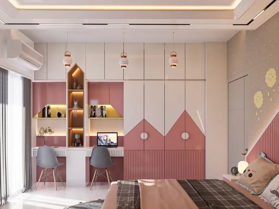 Compact child bedroom with smart space planning in Dhaka