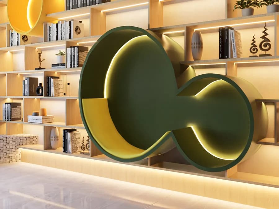 Tech company office with creative layout