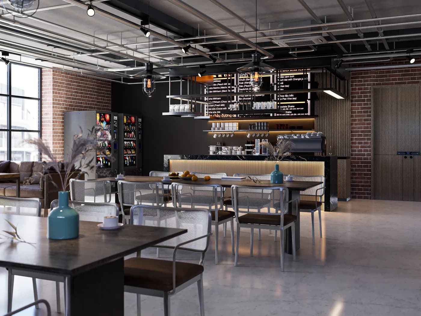 Modern restaurant interior design in Dhaka with cozy seating