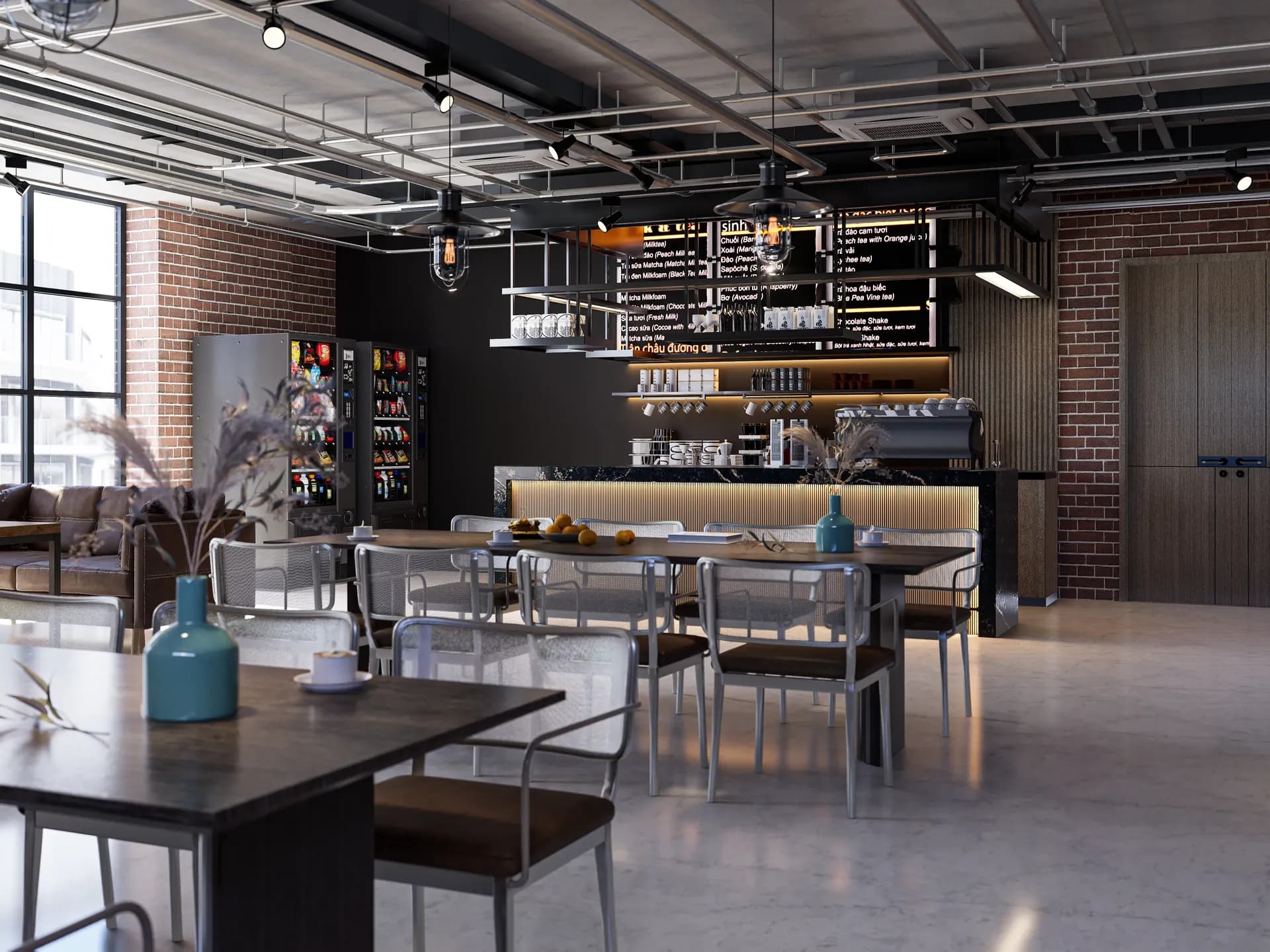 Modern restaurant interior design in Dhaka with cozy seating