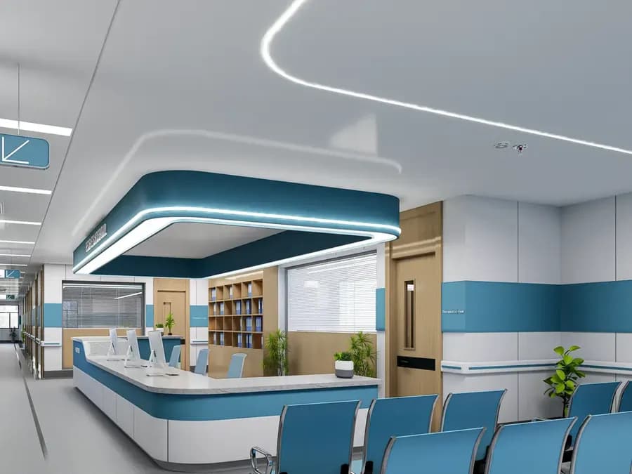 Modern healthcare and hospital interior design in Bangladesh