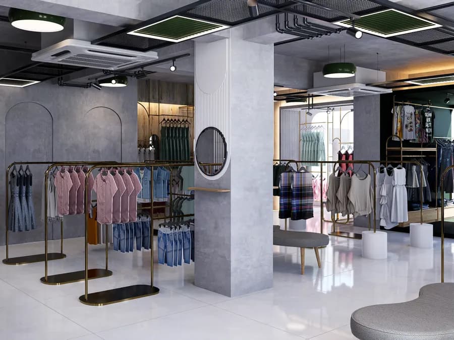 Modern fashion showroom interior design in Bangladesh