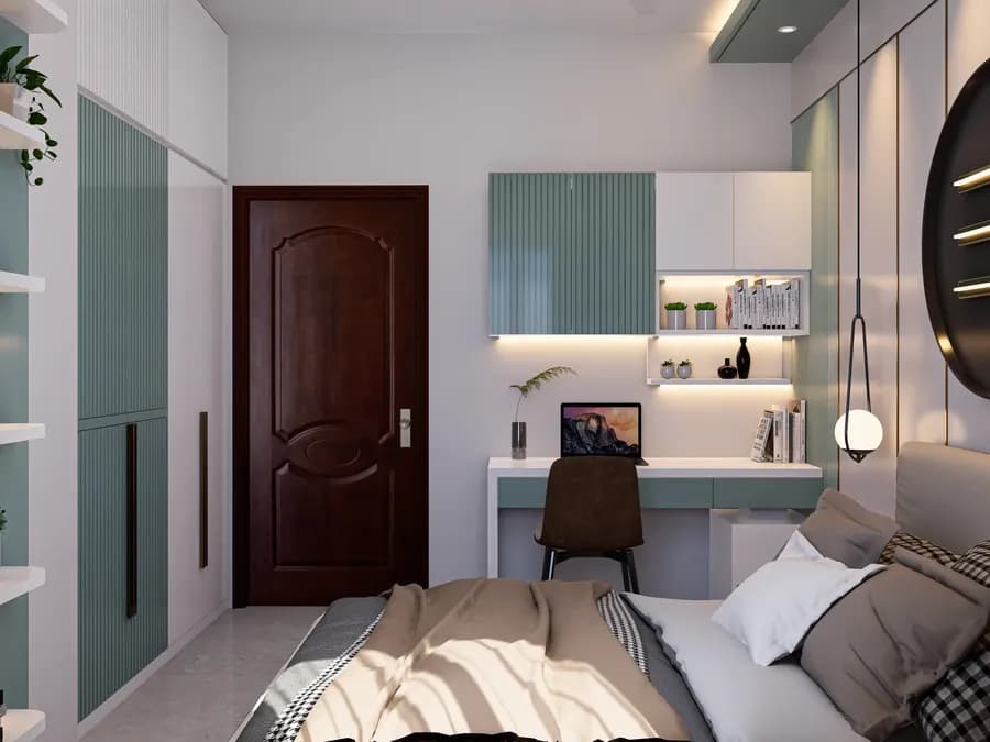 Cozy small bedroom interior design in Bangladesh