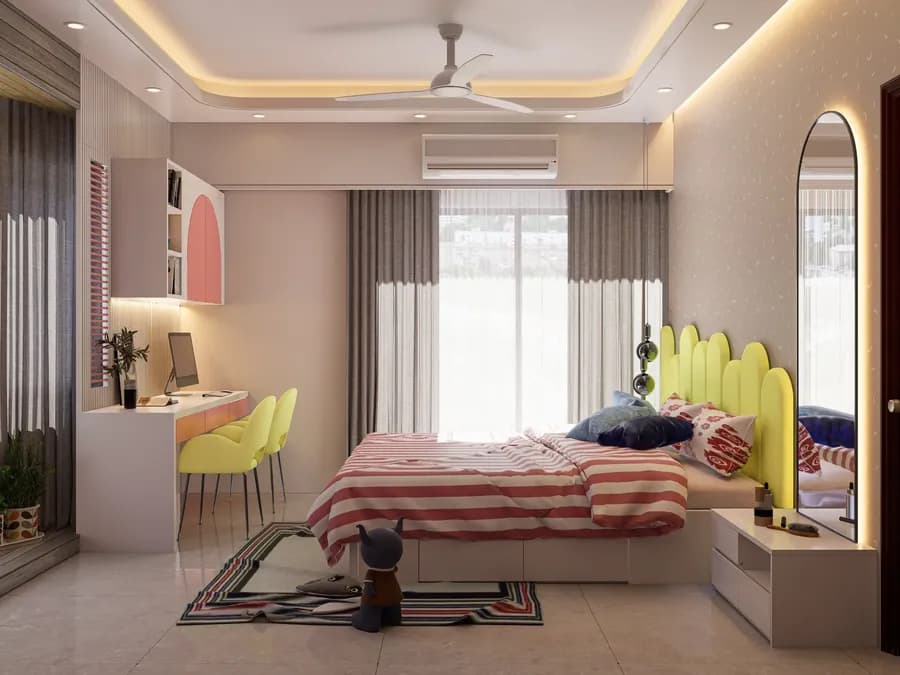 Modern apartment child bedroom interior