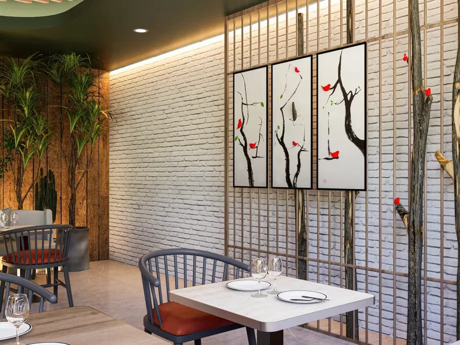 Stylish café space designed for comfort and style