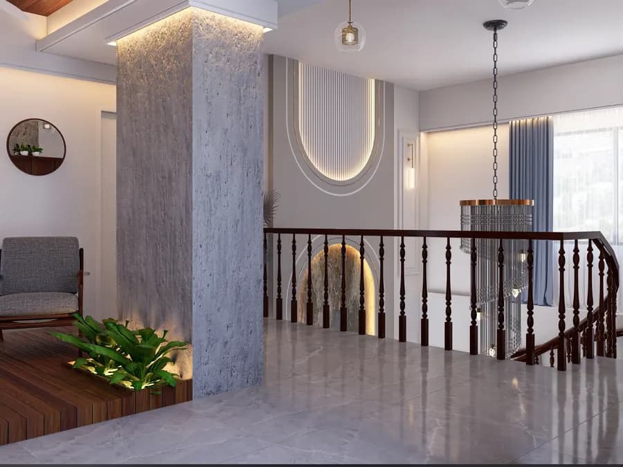Minimalist duplex home interior design in Bangladesh