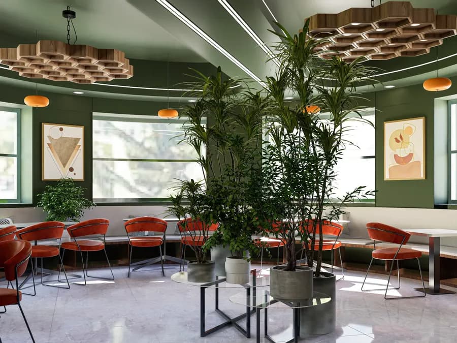 Eco friendly Restaurant interior design