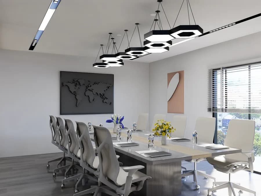 Travel agency meeting room with elegant furniture
