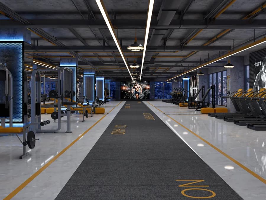 Modern gym interior design in Dhaka, Bangladesh