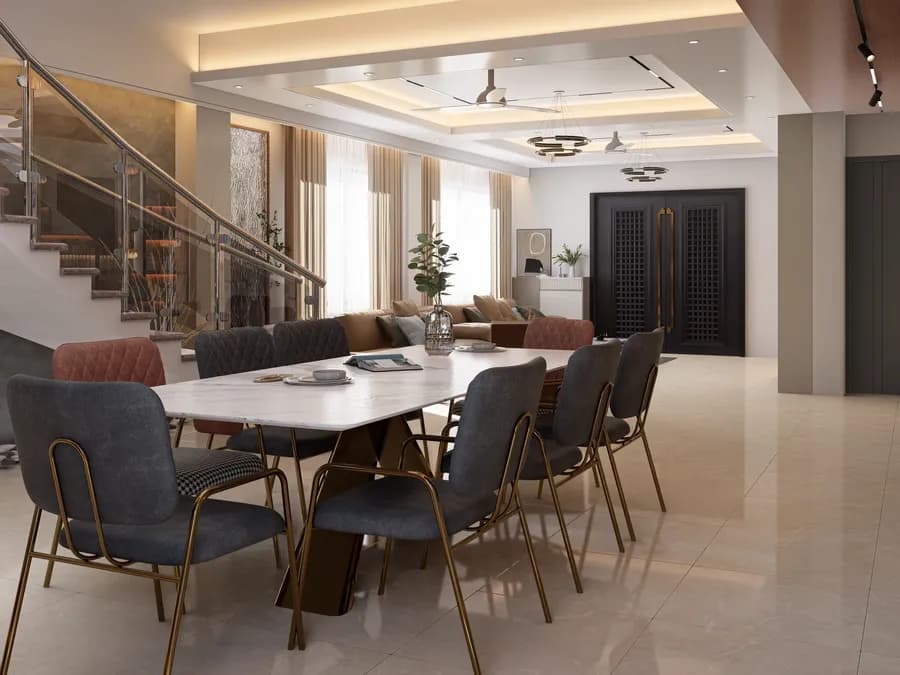 Luxury duplex living room interior design in Bangladesh