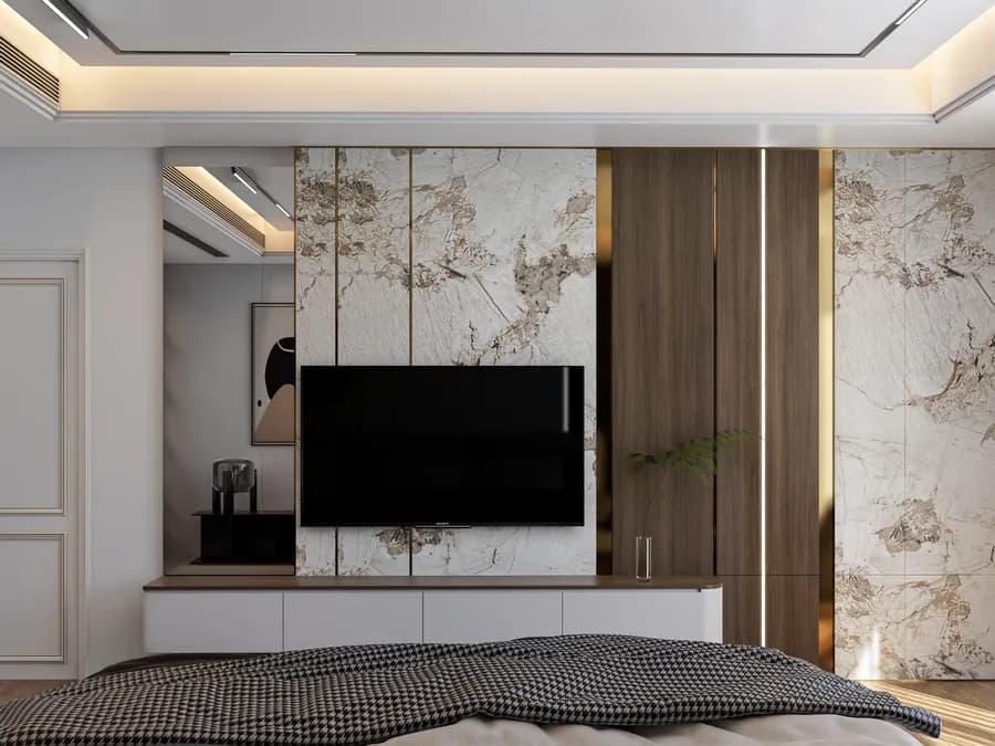 Luxury suite-style bedroom design in Bangladesh