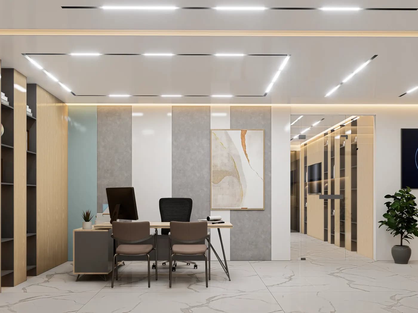 Dental clinic consultation room interior in Dhaka