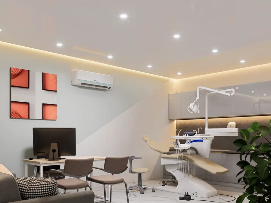 Children-friendly dental clinic interior design in Bangladesh