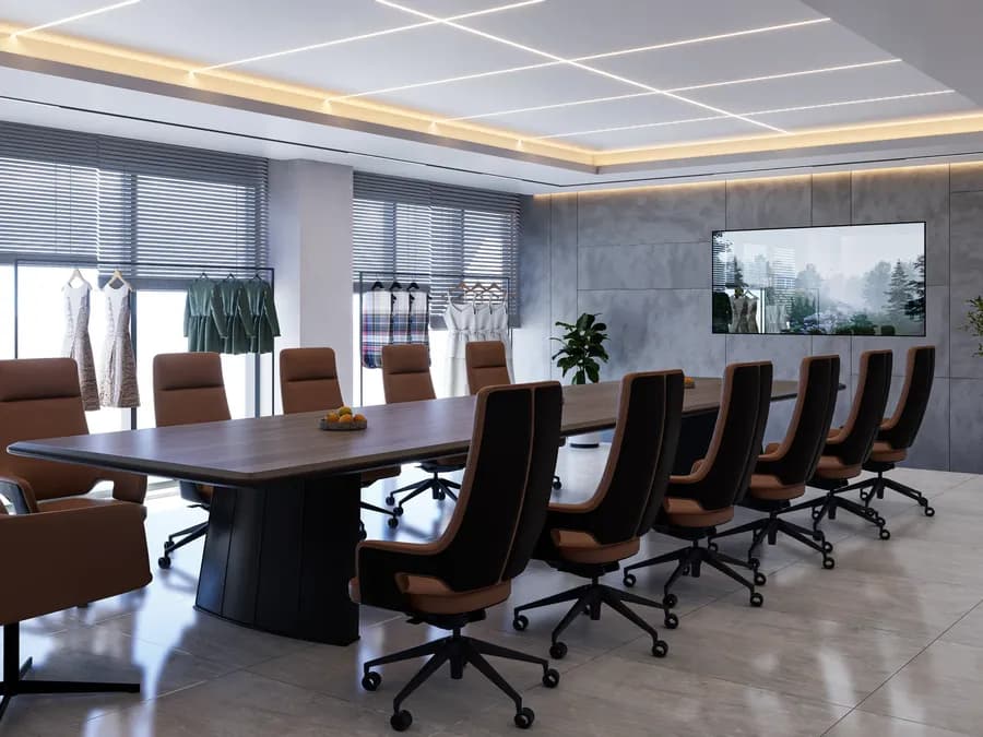 Stylish commercial office meeting room interior design