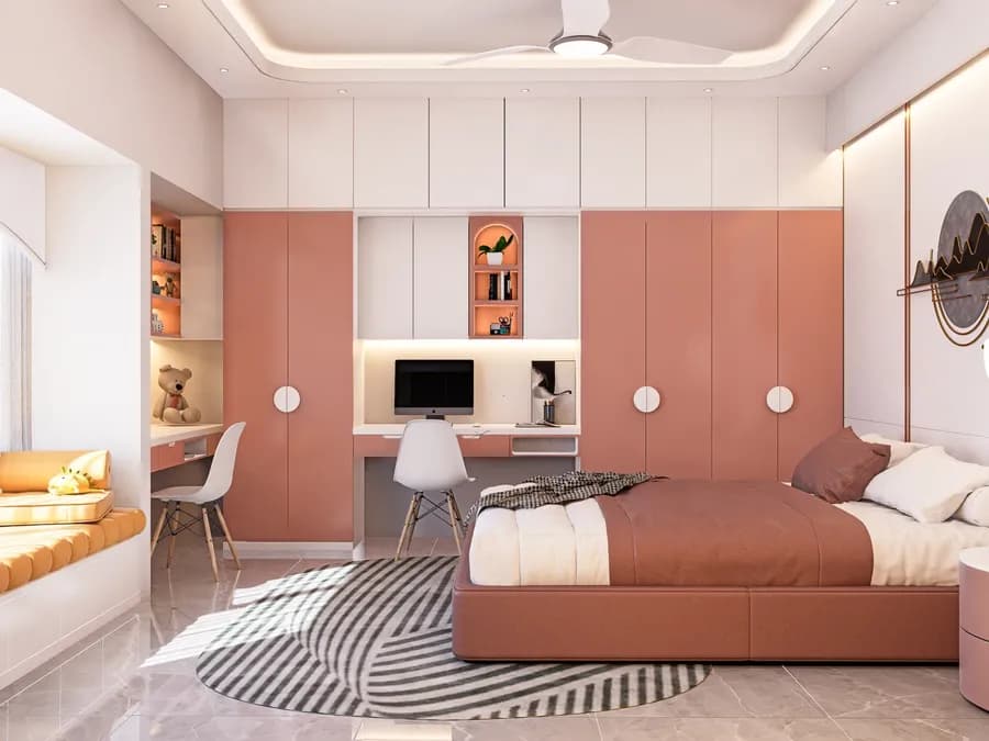 Apartment Bedroom Design Option 2 Gulshan 2 2
