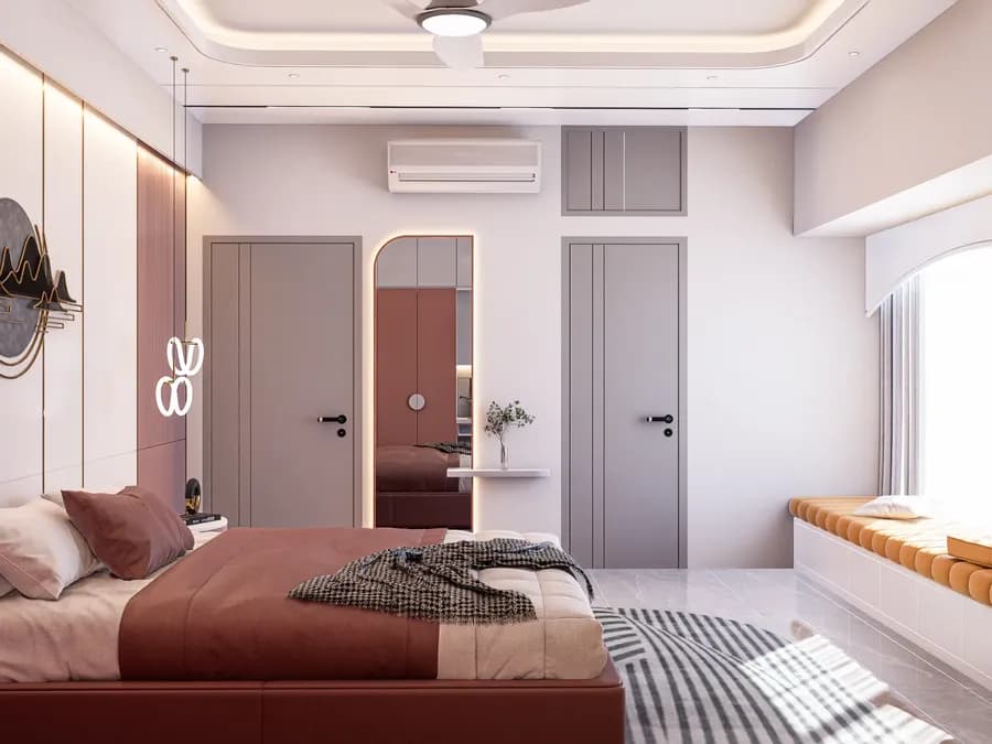 Apartment Bedroom Design Option 2 Gulshan 2 4