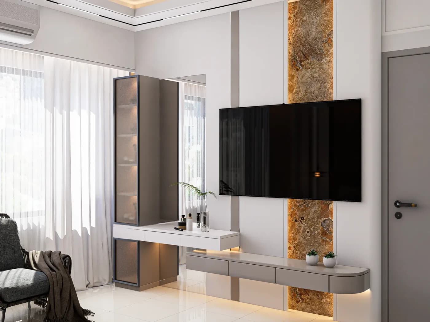 Apartment Bedroom Tv Unit Gulshan 2 1