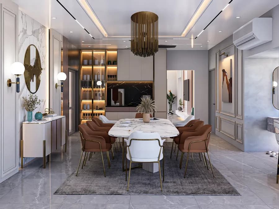 Apartment Dining Room Design Gulshan 2 1