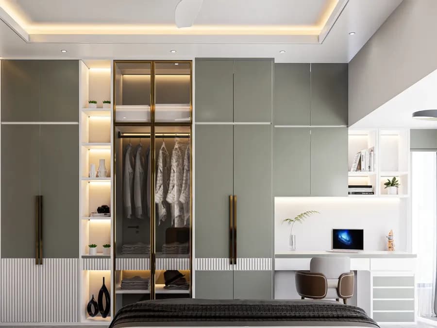Apartment Guest Bedroom Wardrobe Gulshan 2 1