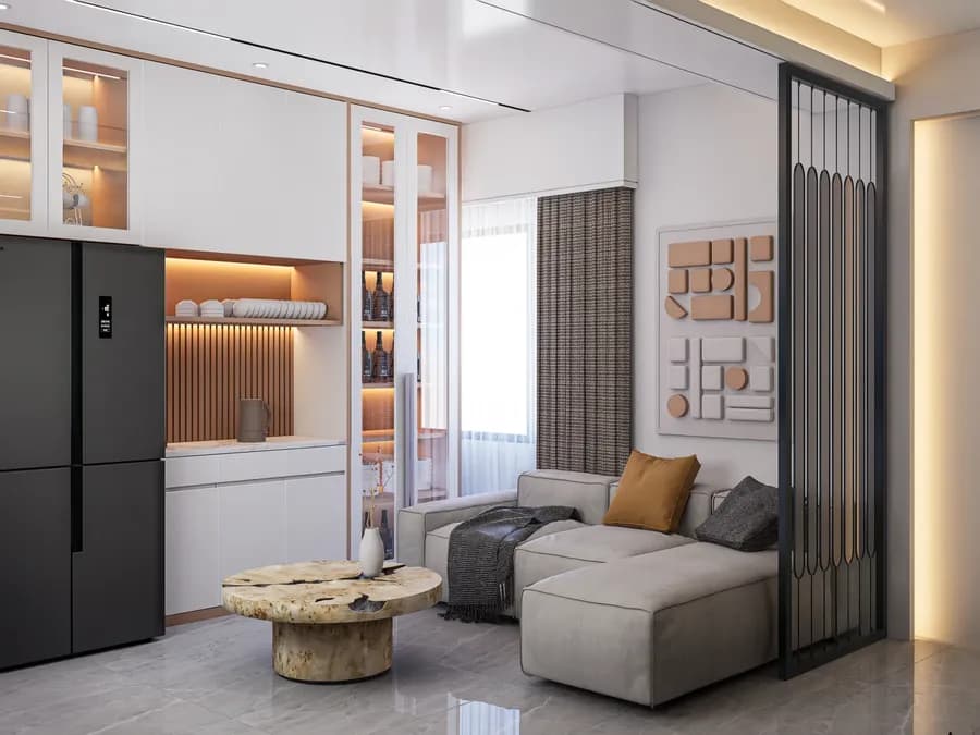 Apartment Living Room Interior Adabor 1