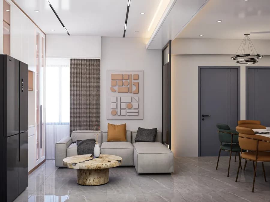 Apartment Living Room Interior Adabor 2