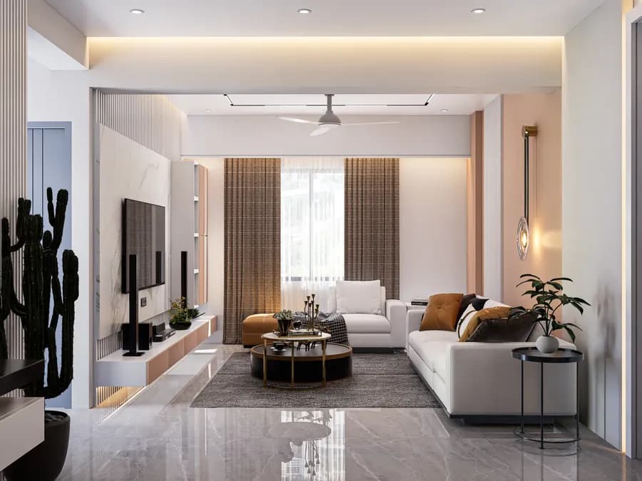 Apartment Living Room Interior Adabor 3
