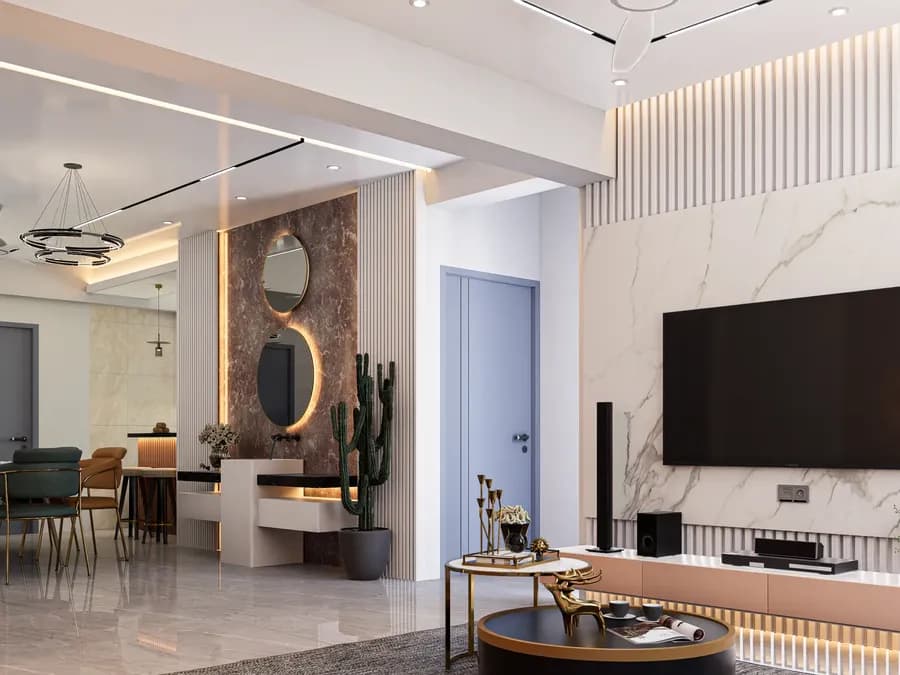 Apartment Living Room Interior Adabor 5