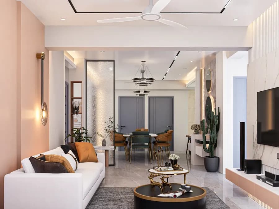 Apartment Living Room Interior Adabor 6