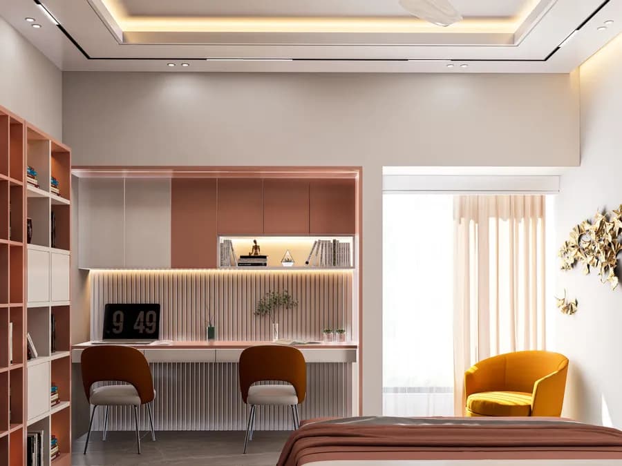 Apartment Reading Room Design Gulshan 2 2