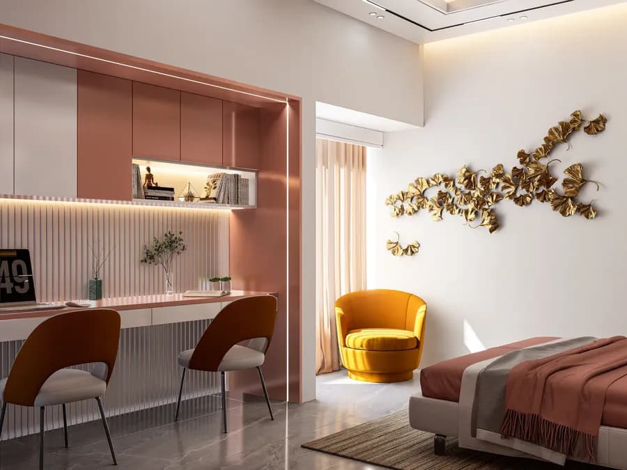 Apartment Reading Room Design Gulshan 2 3