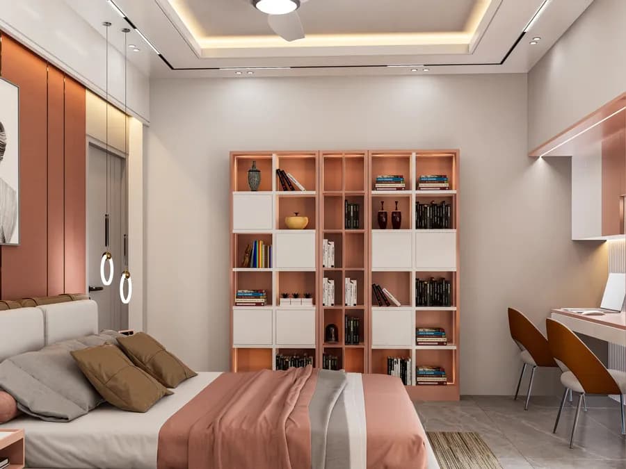 Apartment Reading Room Design Gulshan 2 5