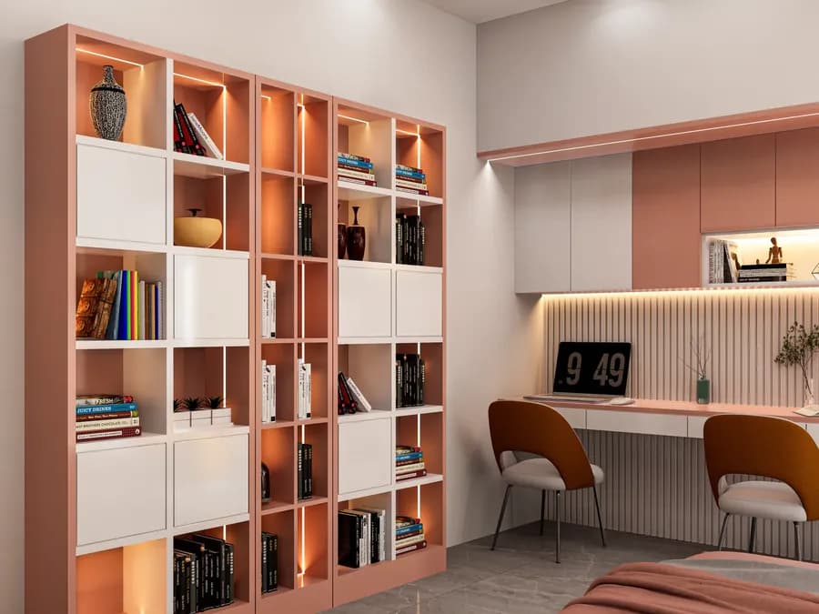 Apartment Reading Room Design Gulshan 2 6