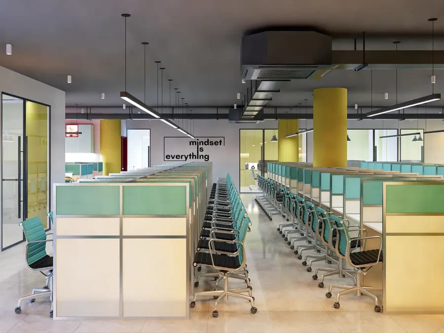 Call Center Interior Design Dhaka Workstation 1