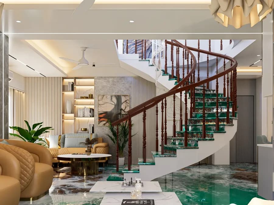 Duplex Living Room Interior Coxs Bazar 1