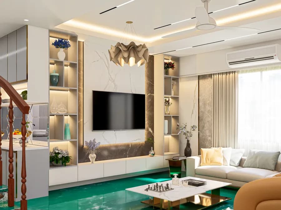 Duplex Living Room Interior Coxs Bazar 5