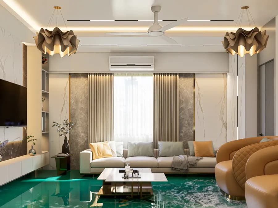 Duplex Living Room Interior Coxs Bazar 6