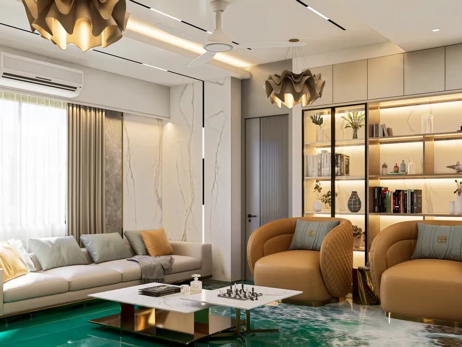 Duplex Living Room Interior Coxs Bazar 7