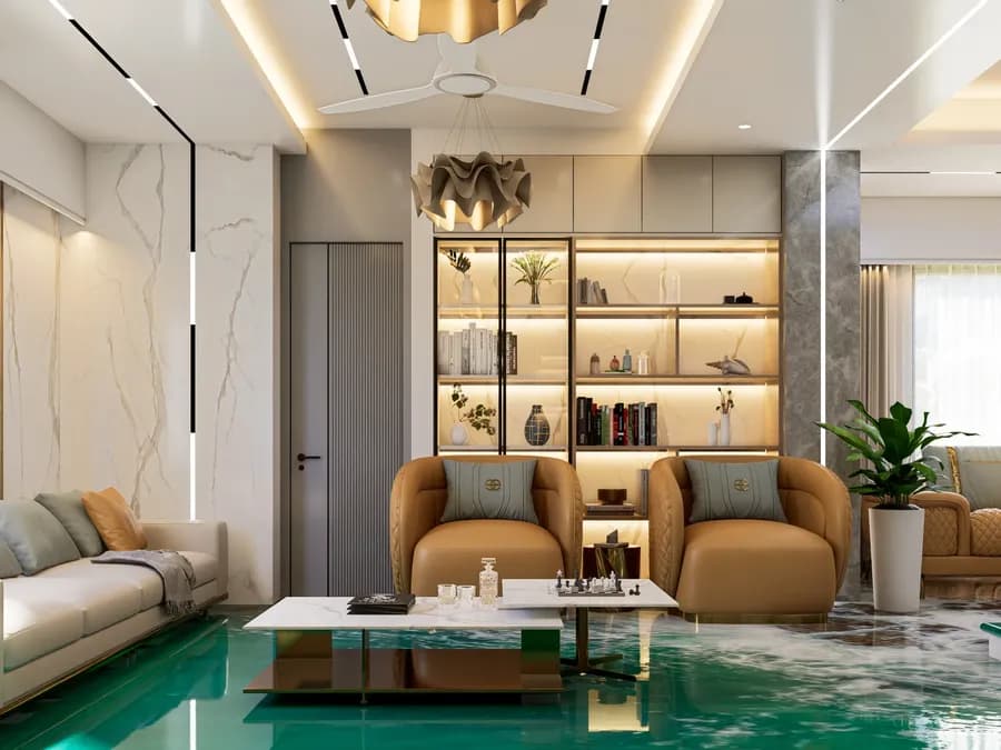 Duplex Living Room Interior Coxs Bazar 8