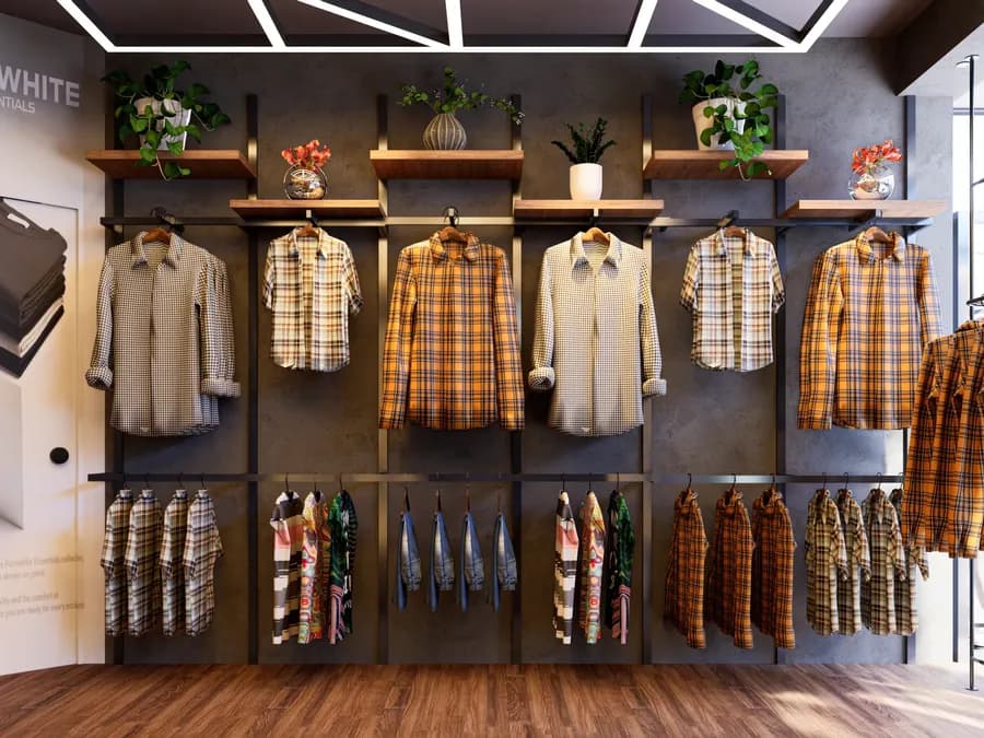 Fashion Showroom Interior Design Dhaka Wall Display 1