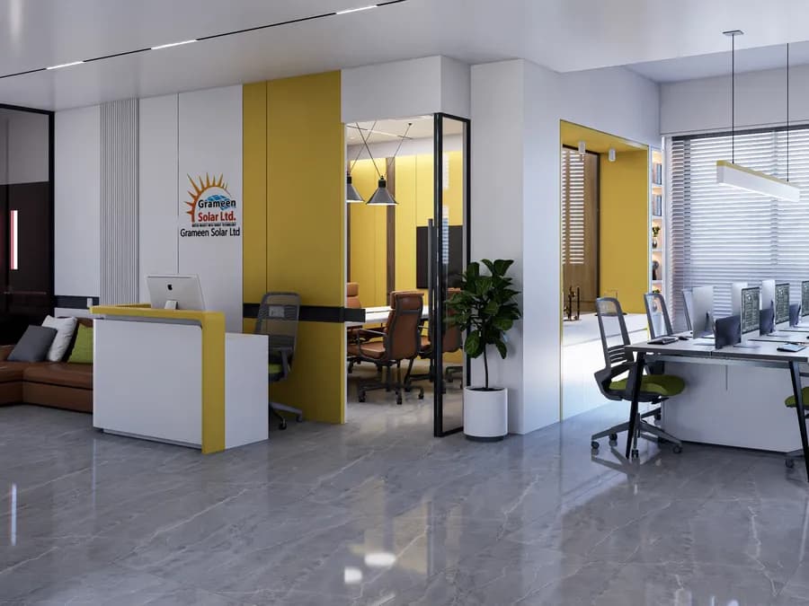Grameen Solar Office Interior Dhaka Reception 3