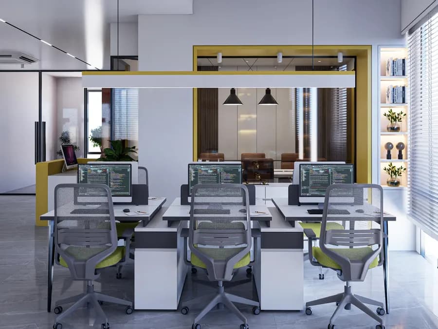 Grameen Solar Office Interior Dhaka Workstation 2
