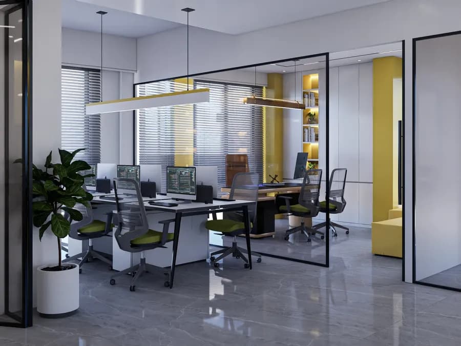 Grameen Solar Office Interior Dhaka Workstation 3