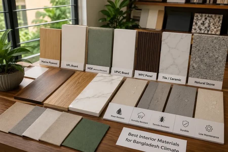 interior materials bangladesh climate