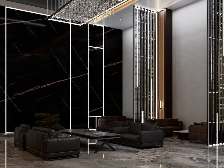 Modern hospitality interior featuring premium reception space