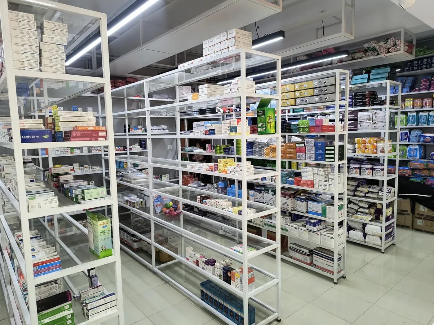 Pharmacy And Departmental Store Modhukhali Medicine Shelves 1